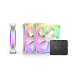 NZXT F120 RGB DUO Triple Pack 120mm RGB Casing Fan White